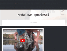 Tablet Screenshot of mrowkowe-opowiesci.org